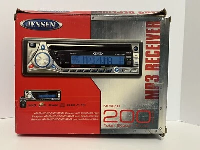 Jensen MP3 Receiver MP5610 AM/FM/CD/CDC/MP3/WMA Receiver With Detachable Face - Image 1 of 4