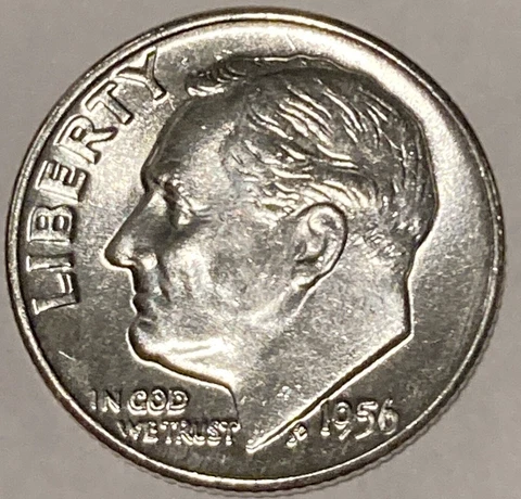 GEM BU 1956-D Roosevelt Silver Dime Denver Mint - Discount on Multiple Coins! Cover