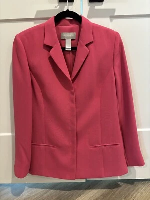 Blazer rosa para mujer Liz Claiborne talla 10 botones ocultos Foto 1 de 4