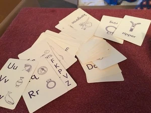 Alphabet Flash Cards Set of 36 Cards - Picture 1 of 3
