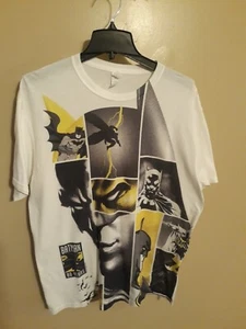 Batman Comic Panel 80 Jahre Jubiläum weiß T-Shirt Herren Größe Large - Bild 1 von 6