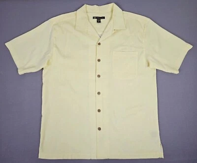 Duke Kahanamoku Hawaiian Shirt Mens L Rayon Bamboo Floral Textured Button Up - Image 1 of 4