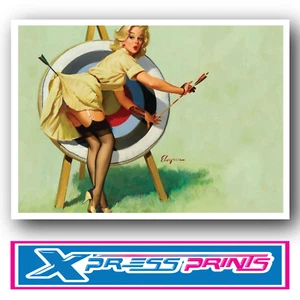 Sexy Póster Vintage Pin Up Niña Estampado Gran Pared Arte A3 A4 A5 TALLA LAMINADA #10 - Imagen 1 de 7