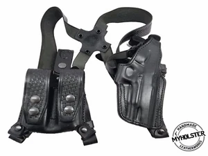 Shoulder Holster with Double Mag Pouch for GLOCK29 , MyHolster  - Picture 1 of 10