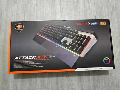 NEW Sealed Cougar Attack X3 RGB Cherry MX RGB Backlit Mechanical Gaming Keyboard - Image 1 of 2