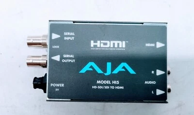 AJA HI5 HD/SD-SDI to HDMI Video and Audio Converter - Image 1 of 3