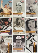 1991 Pro Set NASCAR Winston Cup Legends - SET BREAK singles - complete your set