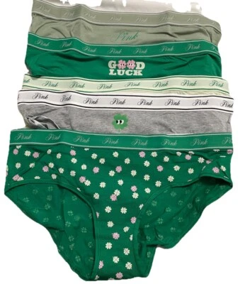 Victoria Secret ROSA Hiphugger Paquete de 5 Pares Mujer XL Día de San Arroz Multicolor Foto 1 de 3