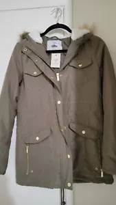 Guess Light Parka Olive Medium - Picture 1 of 4