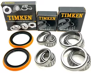 TIMKEN Ford F-150 2wd Front Wheel Bearings and Seal Kit 1997-2003 (2 sides) - Picture 1 of 7
