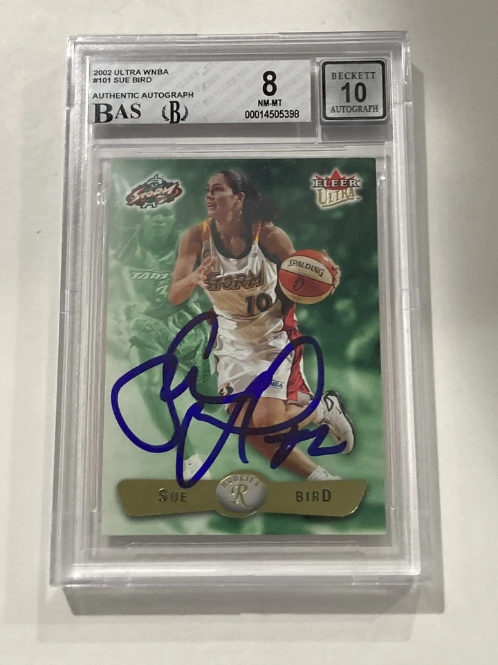 Sue Bird Signed 2002 Fleer Ultra WNBA Rookie Card #101 BAS 8/10 Autograph Grade - Image 1 of 2