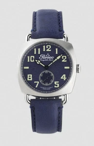 HERREN UHR DATUM UHR VERLOREN LUFTSCHIFF 10304 02 38 BLAU LEDER ORIGINAL AI2025 - Bild 1 von 4