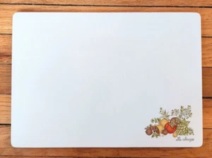 VTG CorningWare Spice Of Life La Sauge Glass Cutting Board 14" x 10" - Picture 1 of 6