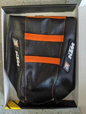 Black Orange BLACKBIRD Seat Cover KTM 250EXC 2012 2013 2014 2015 2016 EXC250 - Image 1 of 4