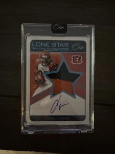 2021 Panini One Lone Star Autographs Chad Johnson Patch Auto 24/25 - Picture 1 of 1