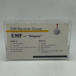 EMF Stigma 1992 Cassette Tape Emi Records Electronic Dance Advance RARE PROMO - Picture 1 of 7