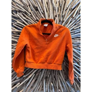 Nike, Youth Medium, Rusty Orange, Quarter Zip Pullover Long Sleeve Sweatshirt - Picture 1 of 5