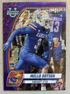 Brillo púrpura Mello Dotson 2024 Bowman University cromo # 130 - Imagen 1 de 2
