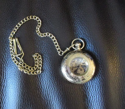 Vintage Majesti 17 Jewels Skeleton 47mm Mechanical Wind Pocket Watch - Image 1 of 4