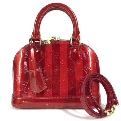 Bolso de hombro Bolso de mano LOUIS VUITTON M91593 Vernis Rayures rayas Alma BB 2WAY Foto 1 de 4