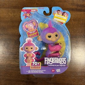 Fingerlings Interactive Baby Monkey Charli Purple 70+ Sounds & Reactions 2023