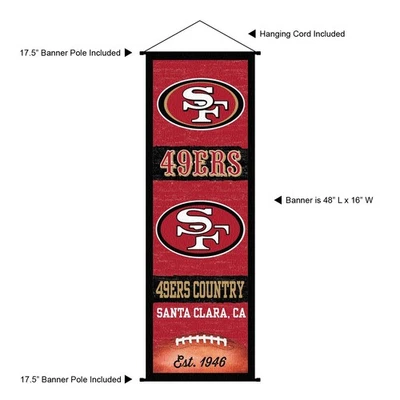 Cartel de lienzo artístico de pancarta de habitación de los 49ers de San Francisco Foto 1 de 3