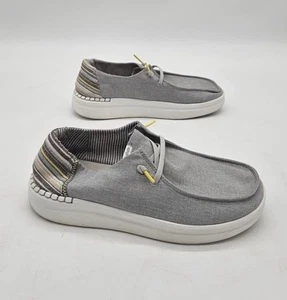 Zapatos de mujer Hey Dude Wendy Rise gris lino talla 10 (gx575) - Imagen 1 de 5