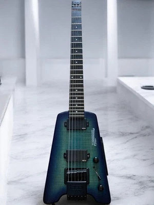 Headless Synapse SS-2F Custom Trans Blue Electric Guitar Rare Model - Image 1 of 4