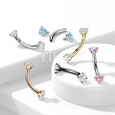 Barra curva Prong CZ Foto 1 de 4