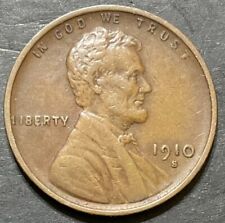 1910-S Lincoln Wheat Cent Penny Key Date Awesome Original Choice Coin L662