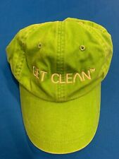 Get Clean Hat Cap Adjustable Green White Pre Owned HT 8225