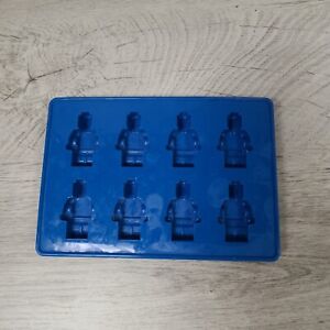 Lego Mini-Figure Silicone Mold Tray Blue Candy Ice Cube Jell-O 2010 Pre-owned 