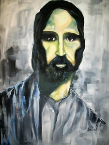 Religious Jesus Large 20x20 Gallery Wrapped Canvas Reproduction - Picture 1 of 1