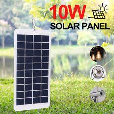 5V 10W Portable Solar Power Charging Panel USB Charger For Samsung IPhone Tablet