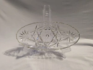 1960s Anchor Hocking "Star of David" Thin Oval Glassware Bowl, 8 1/2"- PRE-OWNED - Picture 1 of 12