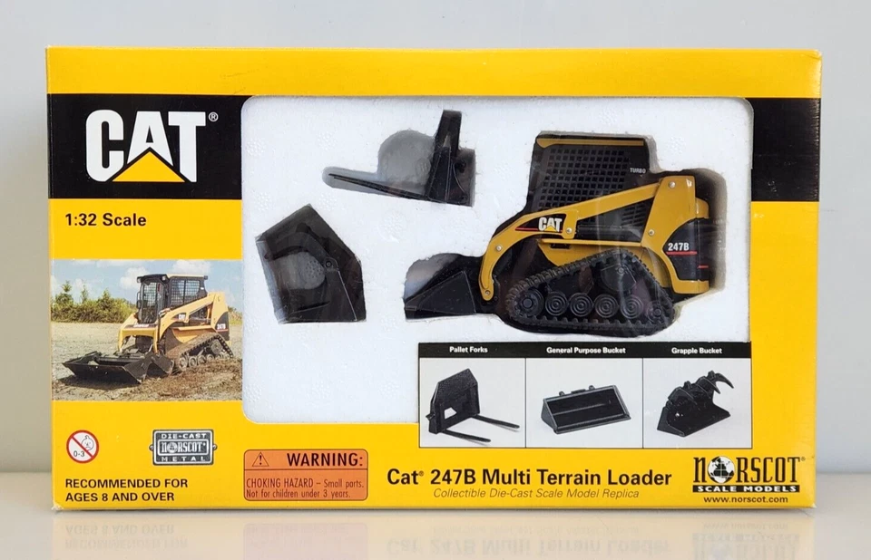 Norscot CAT 247B Multi-Terrain Loader Skid Steer 1/32 Die-Cast Scale Model 55102 - Image 1 of 4