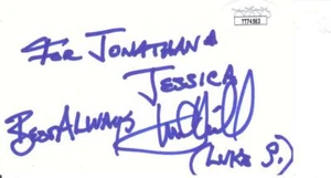 MARK HAMILL Signed For Jonathon 3x5 Index Card Actor/Star Wars JSA TT74563 - Picture 1 of 1