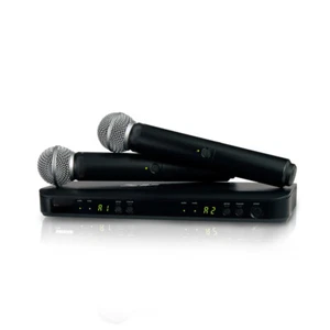 New Shure BLX288/SM58 Handheld Wireless Microphone System W/ 2x Microphones,Sing - Picture 1 of 4