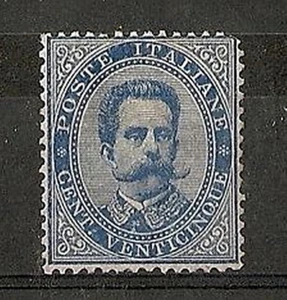 1879 REGNO UMBERTO I 25 CENT MH * - RR6913 - Foto 1 di 1