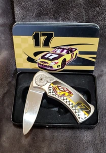 NASCAR Matt Kenseth #17 Folding Knife 4" Blade with Collectible Tin - Picture 1 of 8