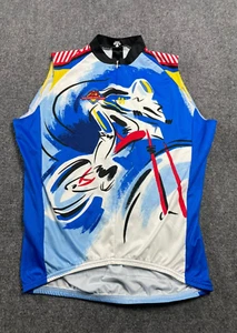 Descente Herren Trikot blau ärmellos mit Reißverschluss Radfahren Größe M - Bild 1 von 12