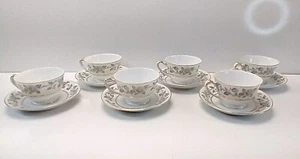 Vintage Citadel China Minuit Rose Tea Cup & Saucer set (12 Pieces) - Picture 1 of 8