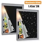Portable Blackout Blind Window Thermal Insulated Kitchen Curtains Stick On DIY