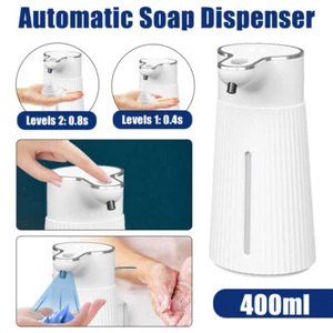400ml Automatische Schaum/Gel Seifenspender USB Wiederaufladbar Berührungsloser - Bild 1 von 17
