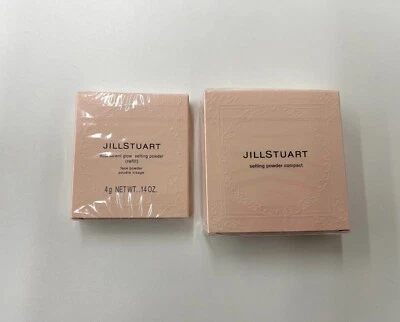 JILL STUART Glow Setting Powder 01 Refill + Case Lucent Beigie [Japan Authentic] - Image 1 of 4