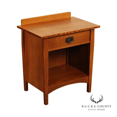Stickley Mission Collection Oak Open Nightstand Cover