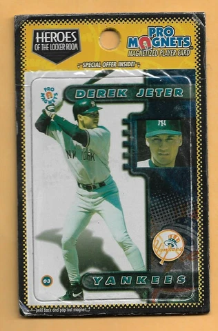 DEREK JETER-NEW YORK YANKEES-PRO MAGNETS-HEROES OF LOCKER ROOM-1998 Cover