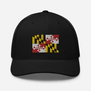 Maryland Flag Trucker Cap - Picture 1 of 6