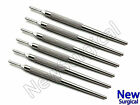6 Pcs Dental Surgical Scalpel Handle Round Straight #3 Stainless Steel