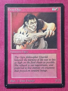 Magic The Gathering BETA GRAY OGRE red card MTG - Picture 1 of 2